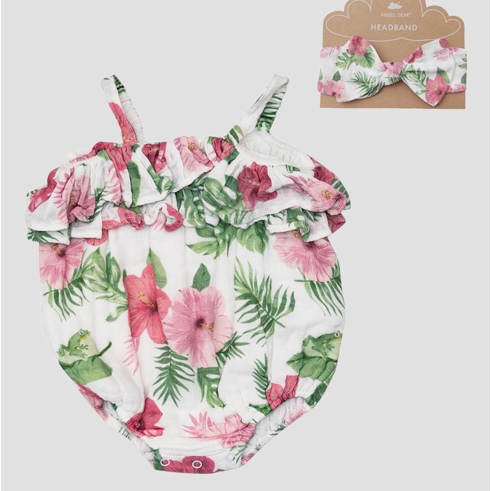 Angel Dear Hibiscus Romper🌺